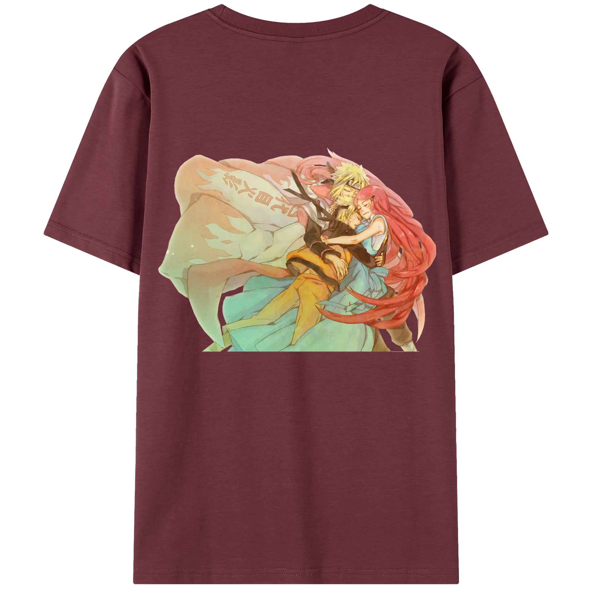 （画像用） NARUTO -ナルト- うずまき ナルト Uzumaki Naruto 綿100％半袖Tシャツ（背面プリント）